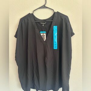 Banana Republic Charcoal V-Neck Top